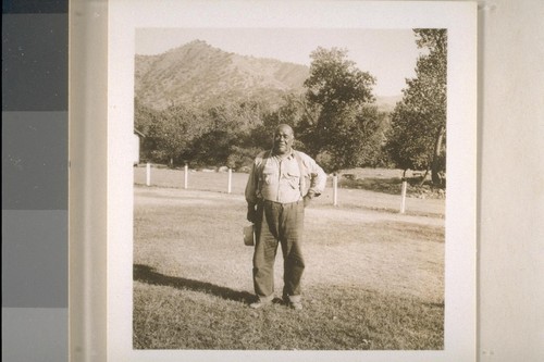 Jose Vera; Tule River Reservation, Calif.; September 1935; 6 prints, 6 negatives
