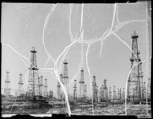 Oil wells, Southern California, 1935
