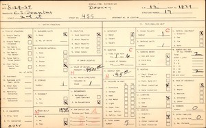 WPA household census for 455 West 2nd Street, Los Angeles County