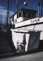 Ship Nina docked at Bodega Bay