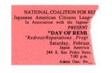 Day of remembrance event ticket