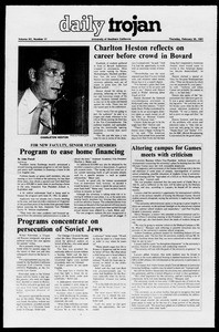Daily Trojan, Vol. 90, No. 16, February 26, 1981