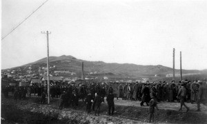 Troops lined up in Vladivostok