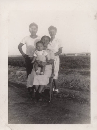 Three generations at Poston incarceration camp