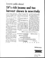 SV's rich income and tax harvest shown in new study