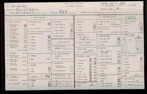 WPA household census for 838 E 106TH ST, Los Angeles County