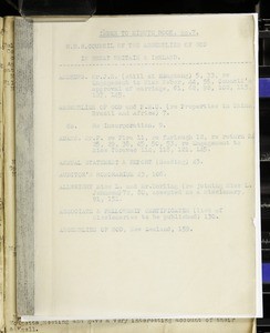 Minute book no. 7, PMU, AoG GB, HRMC, July 1927 - Dec. 1929