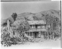 Bettye K. Cree studio, drawing of the exterior, Palm Springs, 1930