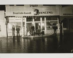 Flooding along Russian River, Main Street, Guerneville, California, March 1940