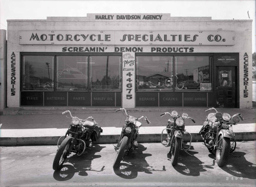 Outside Shot of Motorcycle Business