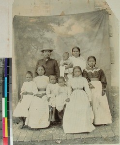 The hosptial's cook and his family, Antsirabe, Madagascar, ca.1905(?)