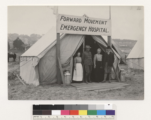 [Forward Movement Emergency Hospital. In refugee camp at Presidio?]
