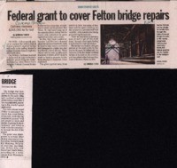 Federal grant to cover Felton bridge repairs