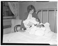 Mrs. Toupes and triplets, Stanford Hospital