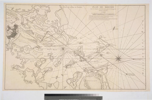 Plan du Boston Avec les Sondes et les Directions pour la Navigation Traduit de l'Anglais