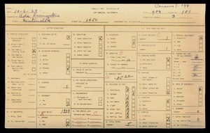 WPA household census for 3450 S CENTINELA, Los Angeles