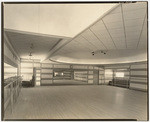 [Interior general view dance practice room Michael Studio, 8383 Sunset Boulevard, Los Angeles]