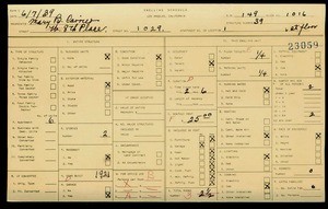 WPA household census for 1029 W 8TH, Los Angeles