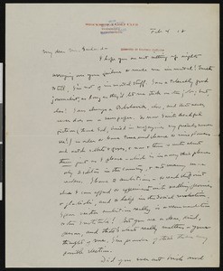 Walter Prichard Eaton, letter, 1918-02-04, to Hamlin Garland