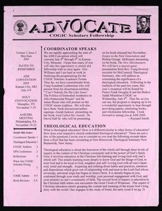 Advocate, vol. 3, no. 2 (2005 May-June)