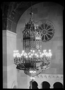 Chandelier at Elks Club, Southern California, 1926