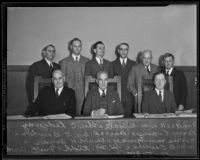 California Code Commission meets to set body's agenda, Los Angeles, 1935