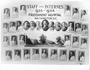 Staff and internes, 1933-1934, Freedmen's Hospital, Washington, D.C