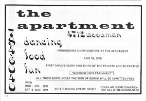 The Apartment advertisement