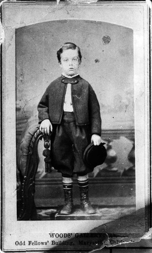 Portrait of young Albert Wilbur Cutts