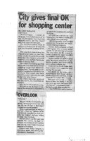 City gives final OK for shopping center
