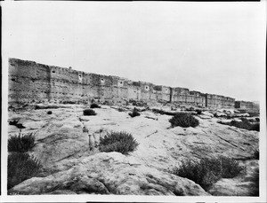 The Acoma Pueblo's wall of defense, ca.1900