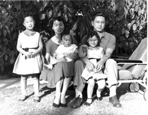 Sarah Lyou, Young June Yoon and their three children, Rebecca, Jennifer and John