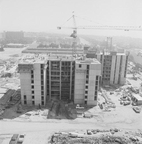Aerial view of construction, UC San Diego