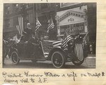 President Wilson and wife on Market Street.