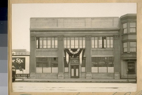 New Temporary house of Co. B., Southern Police District, San Francisco, at 821 Howard St. bet. 4th & 5th Sts