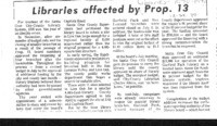 Libraries affected by Prop. 13