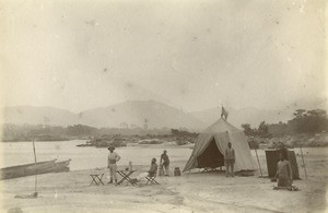 Missionary camp, in Gabon