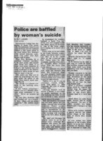 Police are baffled by woman's suicide