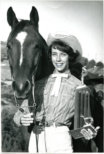 Award winner with her horse