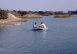 Students in a raft