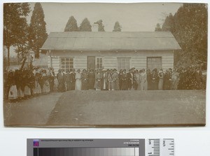 School opening ceremony, Africa, ca.1920