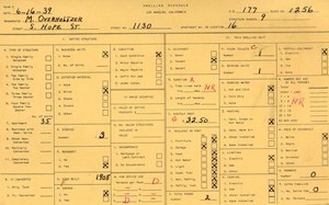 WPA household census for 1130 S HOPE, Los Angeles