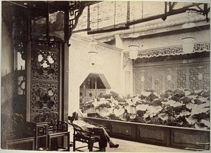 Courtyard of a rich chinese house