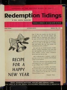 Redemption tidings, vol. 39, nos. 1-52, 4 Jan. - 27 Dec. 1963
