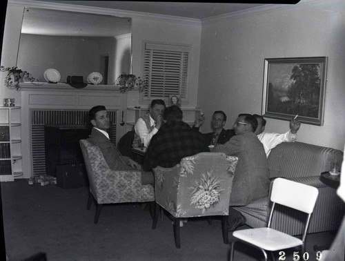 Group portrait in Walt Hoffman's Living Room