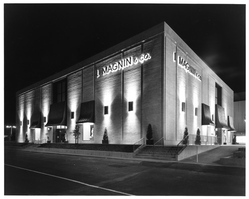 View of the I. Magnin & Co. Department Store by Night
