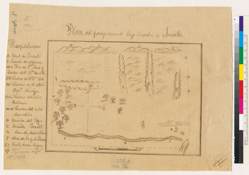Plan del paraje conaado bajo el nombre or Gonata : [Rancho San Carlos de Jonata, Calif.]