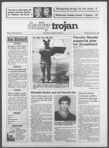 Daily Trojan, Vol. 108, No. 6, January 20, 1989