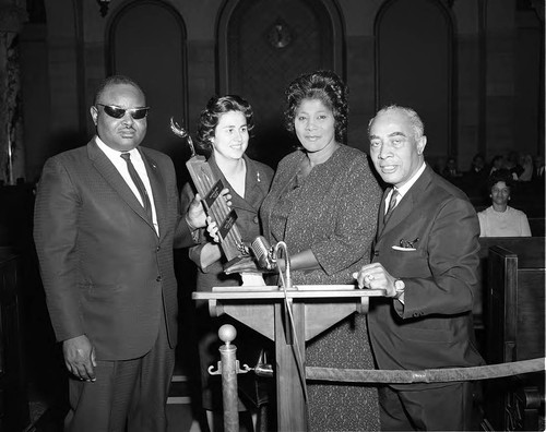 Mahalia Jackson at City Hall, Los Angeles, 1962