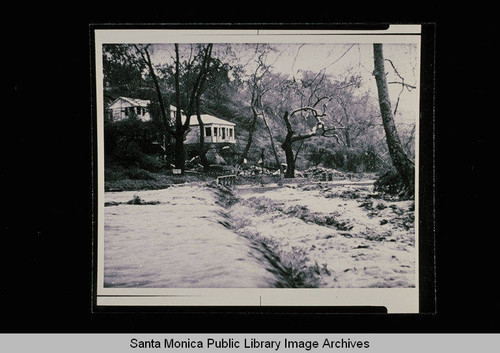 Santa Monica Canyon flood damage